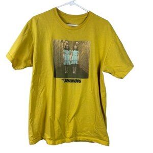 VTG 90s Y2K The Shining Grady Twins T-Shirt Golden Yellow Size Medium Gothic